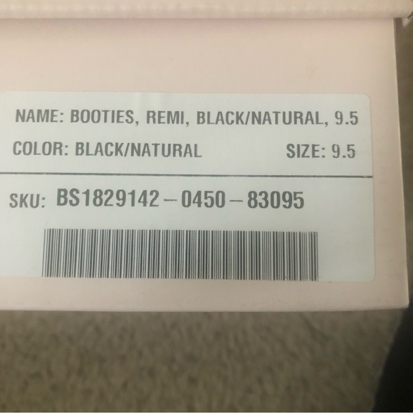 JUSTFAB Black/Neutral Booties Size 9.5 - Picture 5 of 5